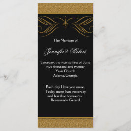 Akzente Hochzeitskalender für Schwarz und Gold Programm