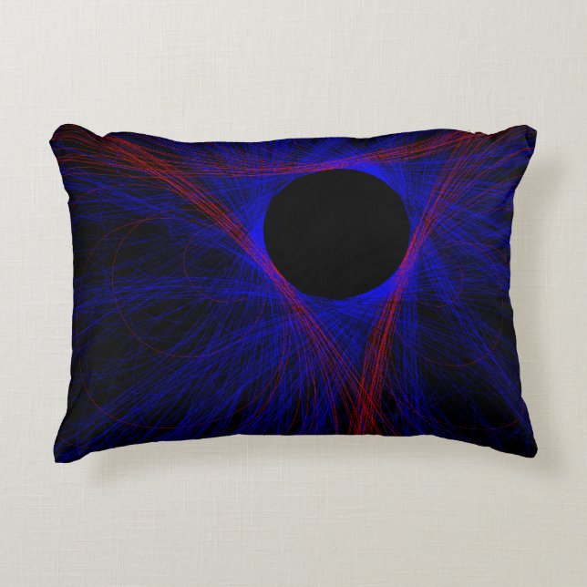 Akzentes dreieckiges geometrisches Kissen (Vorderseite)