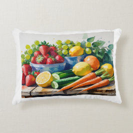 Akzentkissen - Dekoration von Obst und Gemüse Dekokissen