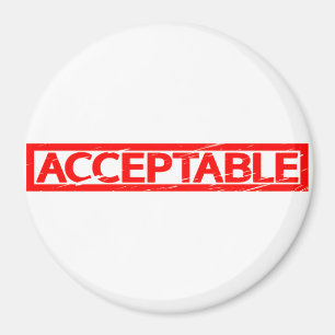 Akzeptable Briefmarke Magnet