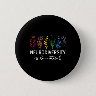 Akzeptanz der Autismus-Bewusstsein Neurovielfalt i Button