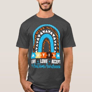 Akzeptanz der Autismus-Live-Liebe T-Shirt