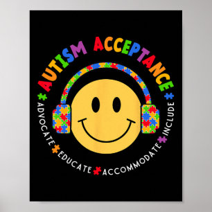 Akzeptanz der Autismus-Sensibilisierung Spezielle Poster