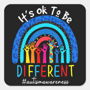 Akzeptanz der Autismus-Sensibilität Frauen haben i Quadratischer Aufkleber
