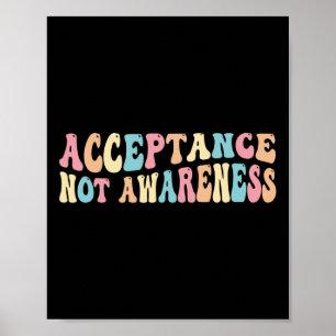 Akzeptanz Neurodiversität Autismus Neurodivergent Poster