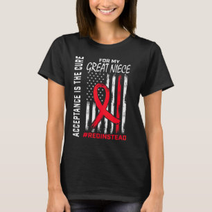 Akzeptanz Redstatt Red Autism Great Nie T-Shirt