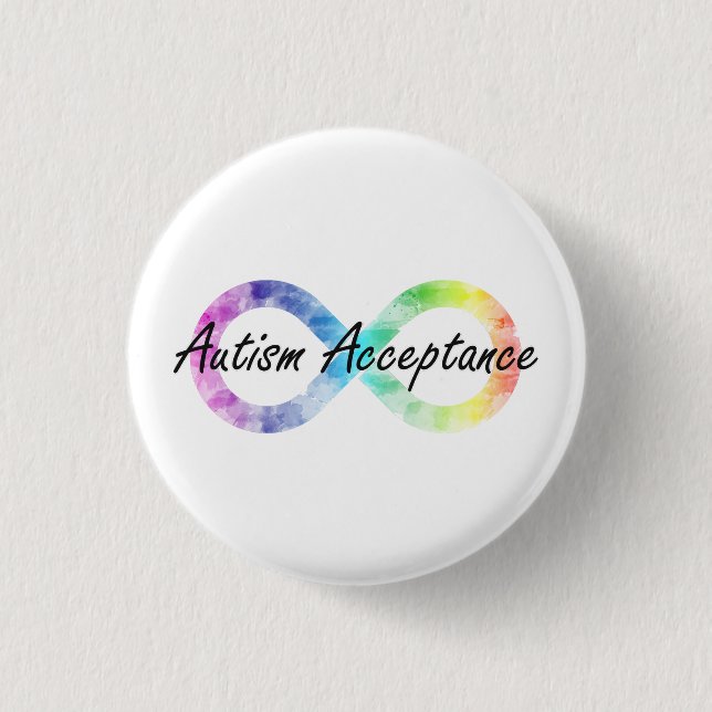 Akzeptanz von Autismus Button (Vorderseite)