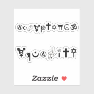 Akzeptanzzeichen 1 aufkleber