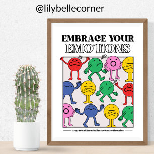 Akzeptiere deine Emotionen Poster