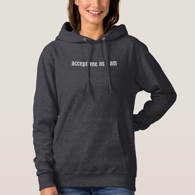 Akzeptiere mich, als ich die grundlegende Hoodie d (Vorderseite)
