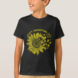 Akzeptiere und verstehe autistische Kinder Unterst T-Shirt