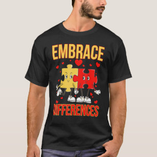 Akzeptiere Unterschiede Welt-Autismus-Tag Puzzlete T-Shirt