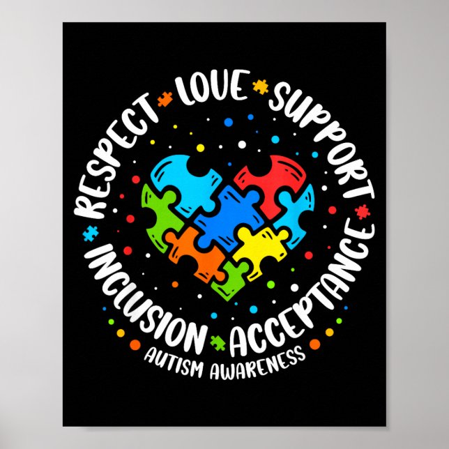 Akzeptiere Verständnis Liebe für Frauen Lehrerin A Poster (Vorne)