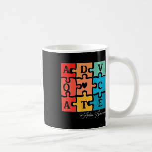 Akzeptieren Advocate Puzzle Piece Retro Autismus A Kaffeetasse