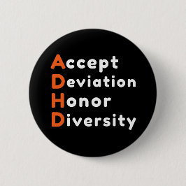 Akzeptieren der Abweichung Honorar Diversity ADHD  Button