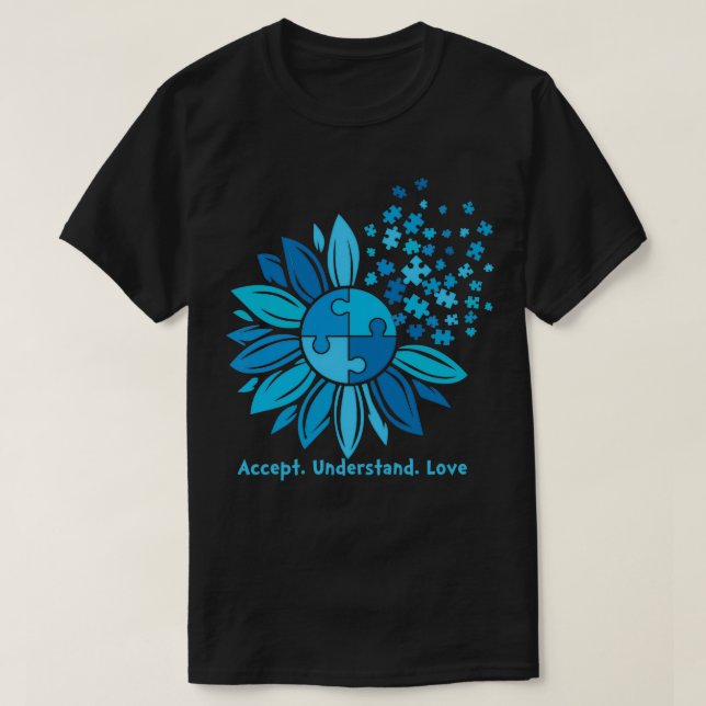 Akzeptieren der Liebe: Verständnis der Sensibilisi T-Shirt (Design vorne)