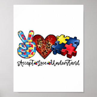Akzeptieren der Liebe Verständnis für die Liebe Au Poster