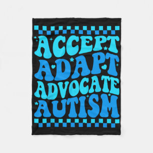 Akzeptieren Sie Advocate Autismus Bewusstseinsmona Fleecedecke