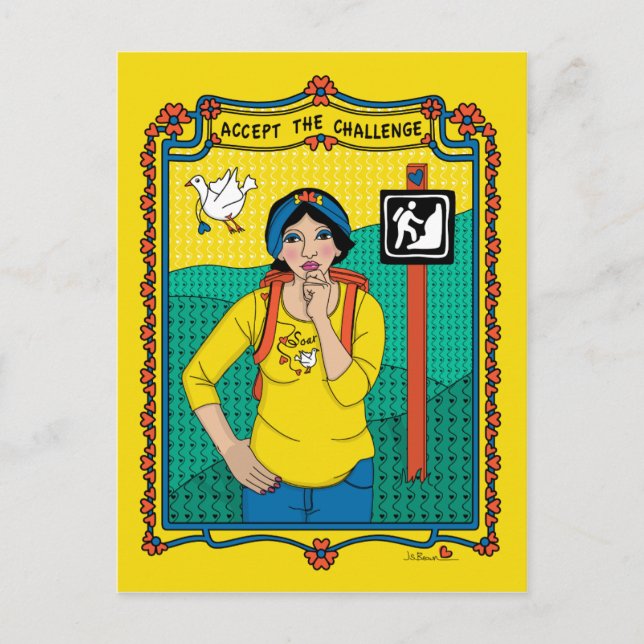 Akzeptieren Sie die Challenge_B_ Postkarte (Vorderseite)