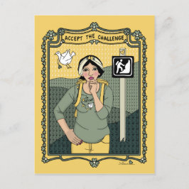 Akzeptieren Sie die Challenge_C_ Postkarte