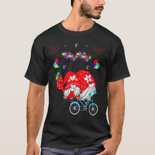Akzeptieren Sie Liebe Autismus Bewusstsein Gnome V T-Shirt