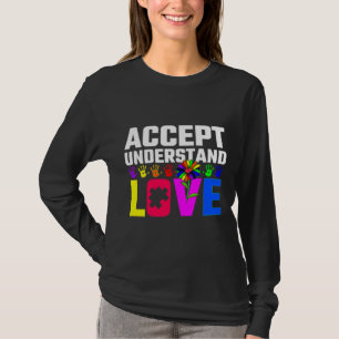 Akzeptieren Sie Liebe Autismus Bewusstsein Kind T-Shirt