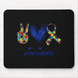 Akzeptieren Sie Liebe Autismus Bewusstsein T - Shi Mousepad