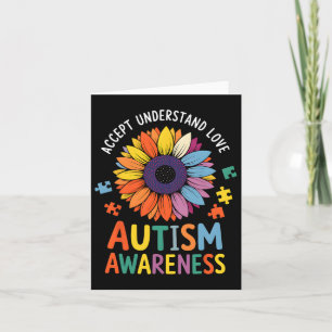 Akzeptieren Sie Liebe Funny Neurodiversity April Karte