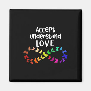 Akzeptieren Sie Liebe Neurovielfalt Unendlichkeit  Magnet