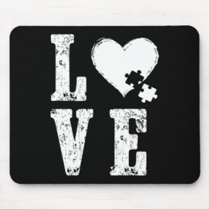 Akzeptieren Sie Liebe verstehen Autismus Unterstüt Mousepad