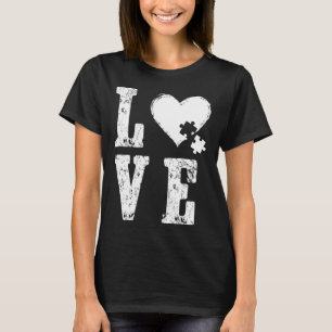Akzeptieren Sie Liebe verstehen Autismus Unterstüt T-Shirt