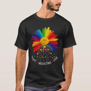 Akzeptieren Verstehen Liebe Puzzle Gänseblümchen-B T-Shirt