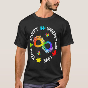 Akzeptieren Verstehen Liebe Puzzle Herz Autismusbe T-Shirt