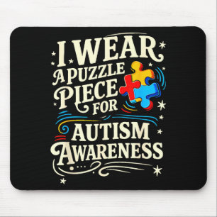 Akzeptieren verstehen lieben Autismus-Bewusstsein Mousepad