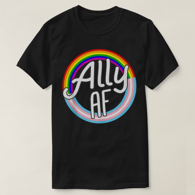 AL AF Liebe Flaggen Gleichwertiges LGBT-Flag L T-Shirt (Design vorne)