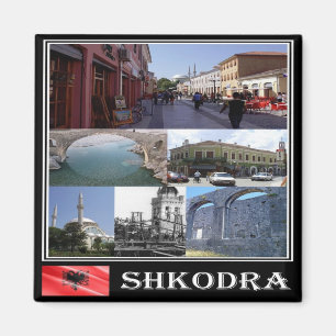 AL - Albanien - Shkodër - Collage Mosaic Magnet