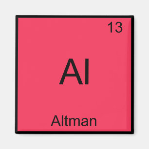 Al - Altman Funny Chemistry Element Symbol T - Shi Magnet