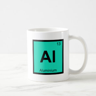 Al - Aluminium Chemie Periodisches Tabellensymbol Tasse