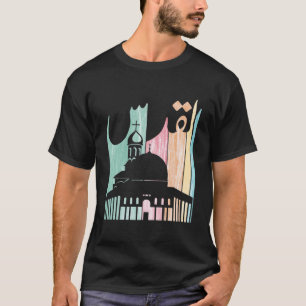 Al-Aqsa-Moschee Jerusalem Palästina-Retro ا ل ق د T-Shirt