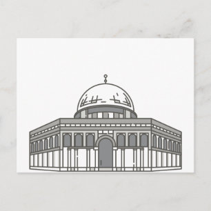 Al aqsa Moschee World Sehenswürdigkeit Postkarte