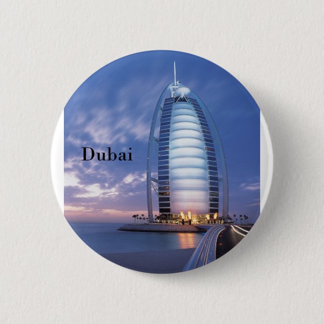 Al-arabisches Hotel Dubais Burj (durch St.K) Button (Vorderseite)