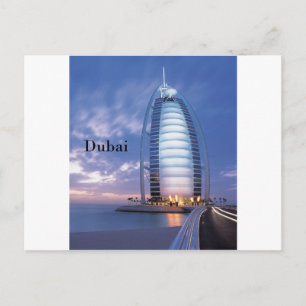 Al-arabisches Hotel Dubais Burj (durch St.K) Postkarte