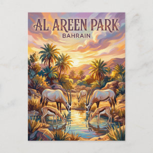 Al Areen Wildlife Park Bahrain Postkarte