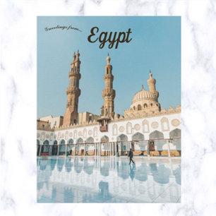 Al-Azhar-Moschee im alten Kairo-Ägypten Postkarte