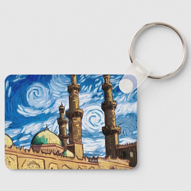 Al-Azhar-Moschee, Kairo, Ägypten auf einem Schlüss Schlüsselanhänger (Vorderseite)