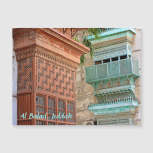 Al Balad Jeddah Saudi Arabien Postcard Magnetkarte