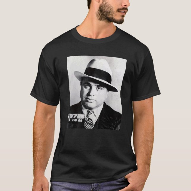 Al Capone Gangster Portrait T-Shirt (Vorderseite)