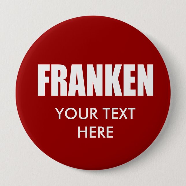 AL FRANKEN Wahl-Gang Button (Vorderseite)