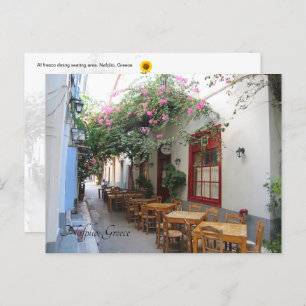Al Fresco, Nafplio, Griechenland - Postkarte