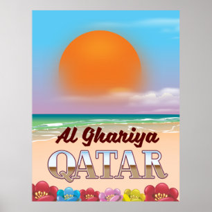 Al Ghariya Katar Strandposter Poster
